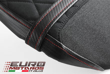 Load image into Gallery viewer, Luimoto Diamond Suede Seat Covers Set New For Triumph Street Triple 765 2017-20