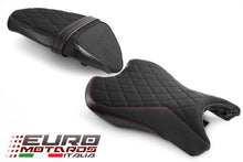 Load image into Gallery viewer, Luimoto Diamond Suede Seat Covers Set New For Triumph Street Triple 765 2017-20
