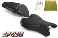 Load image into Gallery viewer, Luimoto Diamond Suede Seat Covers Set New For Triumph Street Triple 765 2017-20