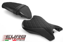 Load image into Gallery viewer, Luimoto Diamond Suede Seat Covers Set New For Triumph Street Triple 765 2017-20