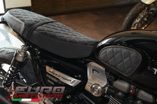 Load image into Gallery viewer, Luimoto Diamond Suede Seat Covers Set 3 Colors For Triumph Speed Twin 2019-2020
