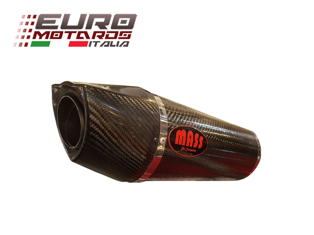 MassMoto Exhaust Slip-On Silencer Oval Full Carbon Honda Hornet 600/CB599 03-06