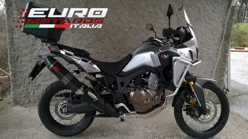 MassMoto Exhaust Silencer Oval Full Carbon Honda Africa Twin CRF 1000 L 2015-16