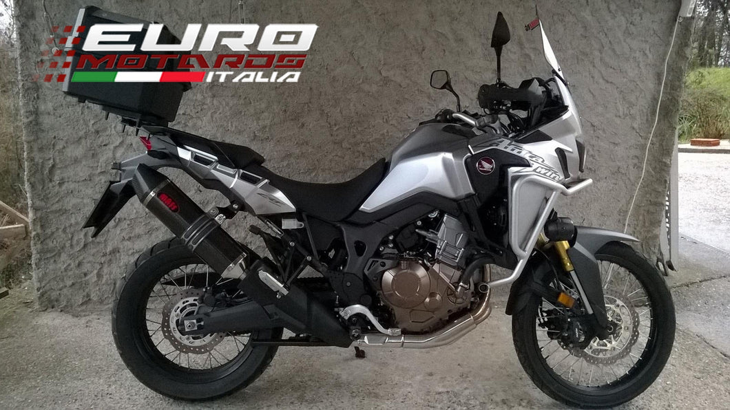 MassMoto Exhaust Silencer Oval Full Carbon Honda Africa Twin CRF 1000 L 2015-16