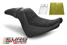 Load image into Gallery viewer, Luimoto Hex-Diamond Suede Tec-Grip Seat Cover For Harley Davidson Fat Bob 18-20