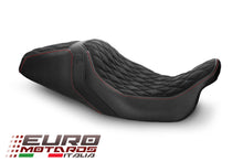 Load image into Gallery viewer, Luimoto Hex-Diamond Suede Seat Cover For Harley Davidson Road+Street Glide 11-20