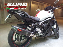 Load image into Gallery viewer, MassMoto oval full carbon single side mount exhaust kit for Yamaha FZ6 Fazer 2004-2010 — Euro Motards