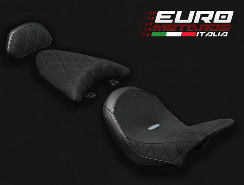 Luimoto Suede Seat & Cowl Covers Fit Comfort Seat Only For Ducati X Diavel 16-18