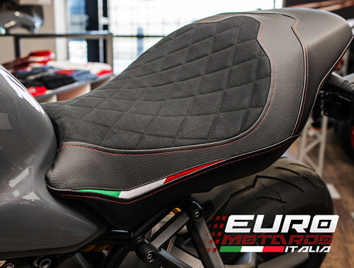 Luimoto Diamond Suede Seat Cover 3 Colors For Ducati Monster 821 1200 2017-2021
