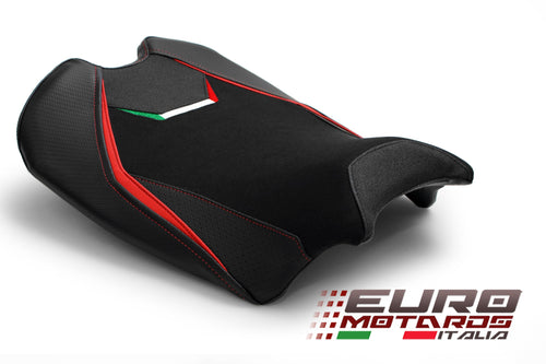 Luimoto Veloce Suede Tec-Grip Seat Cover Rider For Ducati Panigale V4 2018-2021