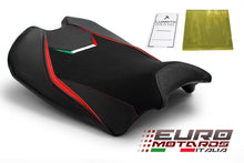 Load image into Gallery viewer, Luimoto Veloce Suede Tec-Grip Seat Cover Rider For Ducati Panigale V4 2018-2021
