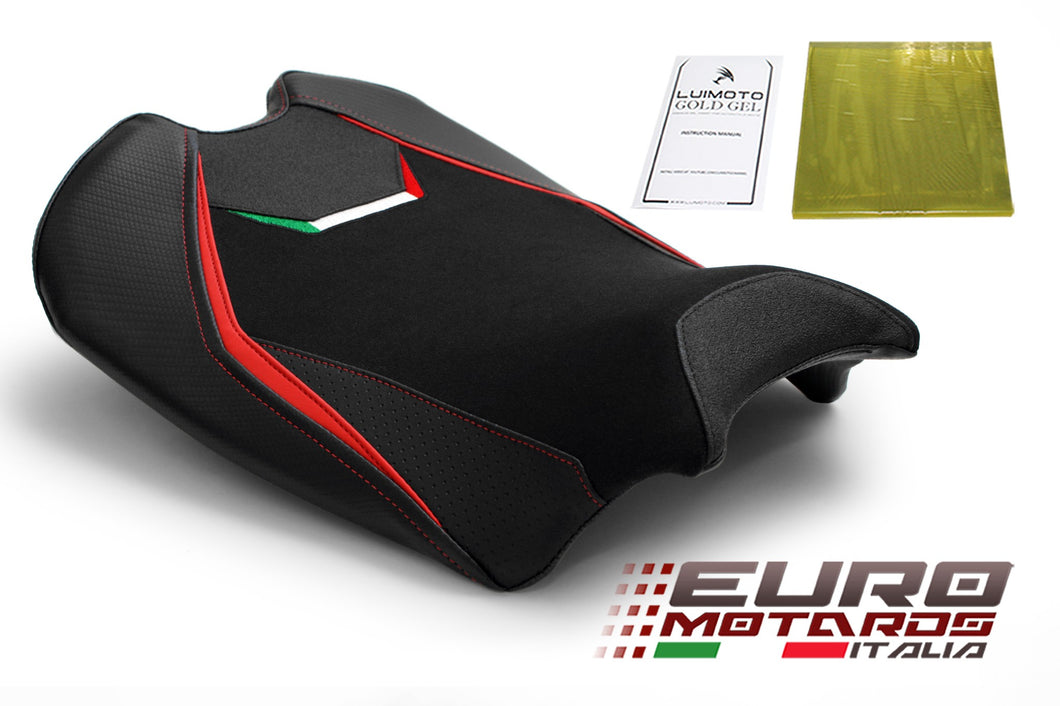 Luimoto Veloce Suede Tec-Grip Seat Cover Rider For Ducati Panigale V4 2018-2021