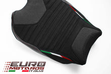 Load image into Gallery viewer, Luimoto Corsa Suede Tec-Grip Seat Cover Set New For Ducati Panigale V4 2018