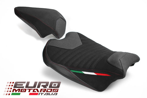 Luimoto Corsa Suede Tec-Grip Seat Cover Set New For Ducati Panigale V4 2018