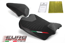 Load image into Gallery viewer, Luimoto Corsa Suede Tec-Grip Seat Cover Set New For Ducati Panigale V4 2018