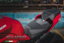 Load image into Gallery viewer, Luimoto Corsa Suede Tec-Grip Seat Covers Set For Ducati Streetfighter V4 2020