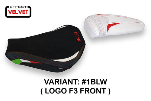 MV Agusta F3 675 800 2012-2018 Tappezzeria Milazzo Velvet Effect Seat Cover New