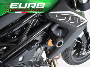 Benelli BN 302 2015-2019 RD Moto Crash Frame Sliders Protectors Black BN5-PH01-K