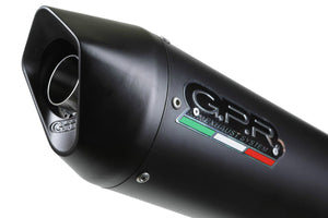Kawasaki Versys 1000 2011-2014 GPR Exhaust Systems Furore Black Slipon Silencer