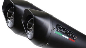 Cagiva V-Raptor 1000 2000-2002 GPR Exhaust Systems Furore Black Dual Silencers