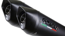 Load image into Gallery viewer, Aprilia Pegaso 650 1997-2004 GPR Exhaust Systems Furore Black Dual Silencers New