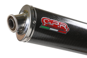 Honda CBR 125 04-10 GPR Exhaust Systems Carbon Oval Slipon Muffler Silencer