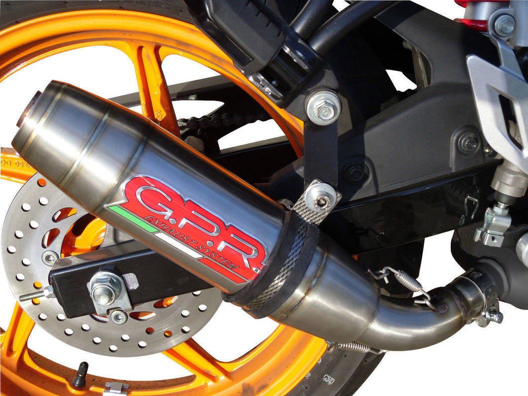 Honda CBR 125 R 2011-2016 GPR Exhaust Systems Deeptone Slipon Muffler Silencer