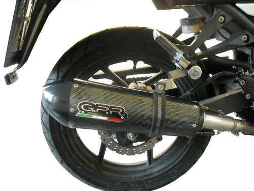 Kawasaki Ninja 250R 2007-2014 GPR Exhaust Systems GPE CF Slipon Muffler Silencer