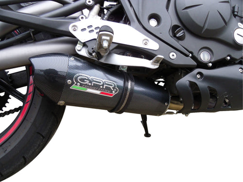 Kawasaki ER6 ER-6 N-S 05-11 GPR Exhaust Systems GPE CF Slipon Muffler Silencer