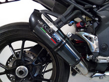 Load image into Gallery viewer, Triumph Speed Triple 11-14 Single Low GPR Exhaust Systems GPE CF Slipon Muffler
