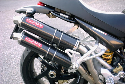 Ducati Monster S2R 800 2004-2007 GPR Exhaust Mid Full System Double CF Silencers