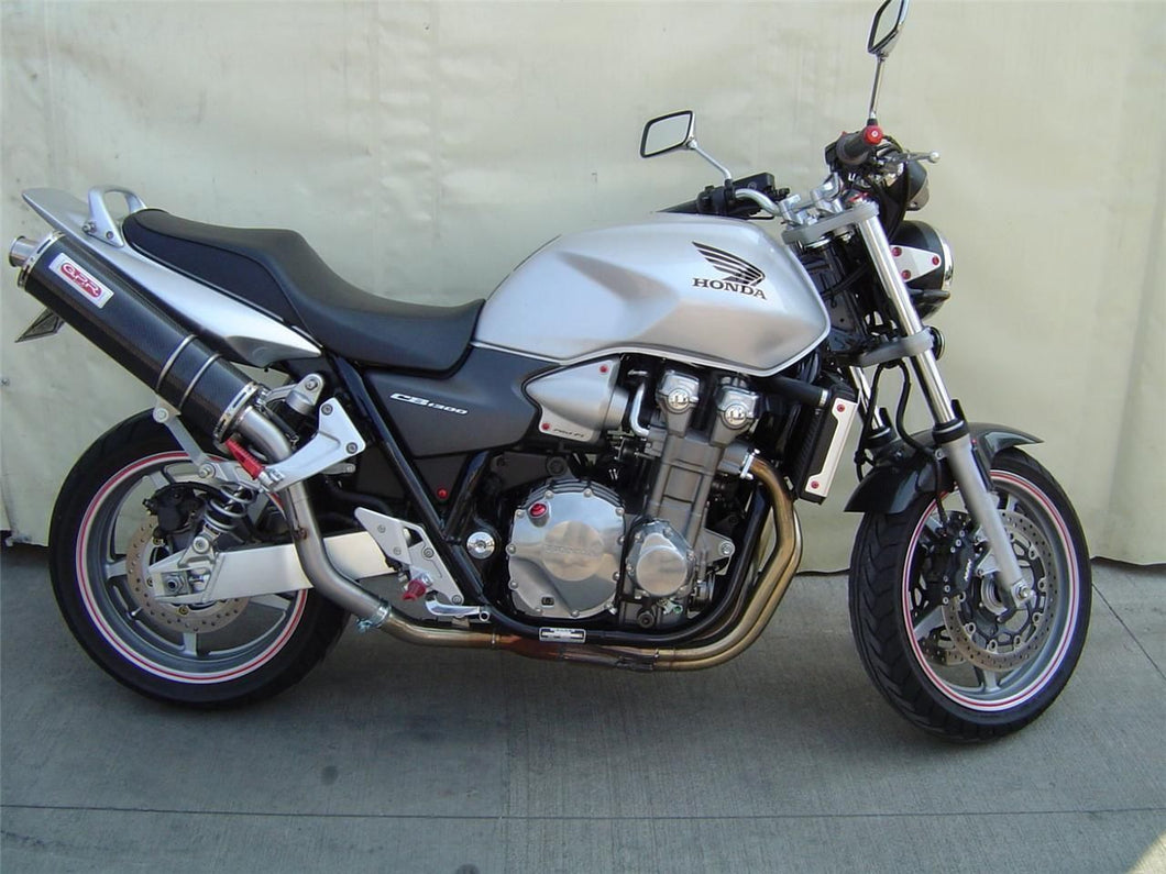 Honda CB 1300 05-10 High Mount GPR Exhaust Systems Carbon Oval Slipon Muffler