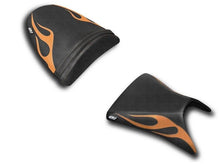 Load image into Gallery viewer, Luimoto Flame Seat Covers Set Front &amp; Rear 11 Colors For Kawasaki ZX6R 2003-2004