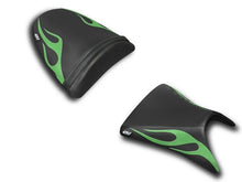 Load image into Gallery viewer, Luimoto Flame Seat Covers Set Front &amp; Rear 11 Colors For Kawasaki ZX6R 2003-2004