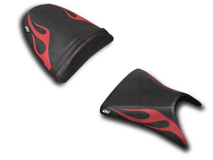 Luimoto Flame Seat Covers Set Front & Rear 11 Colors For Kawasaki ZX6R 2003-2004