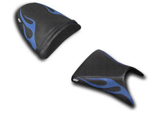 Load image into Gallery viewer, Luimoto Flame Seat Covers Set Front &amp; Rear 11 Colors For Kawasaki ZX6R 2003-2004