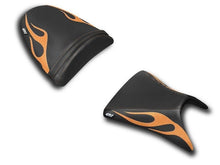 Load image into Gallery viewer, Luimoto Flame Seat Covers Set Front &amp; Rear 11 Colors For Kawasaki ZX6R 2003-2004