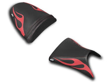 Load image into Gallery viewer, Luimoto Flame Seat Covers Set Front &amp; Rear 11 Colors For Kawasaki ZX6R 2003-2004