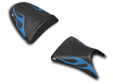 Load image into Gallery viewer, Luimoto Flame Seat Covers Set Front &amp; Rear 11 Colors For Kawasaki ZX6R 2003-2004