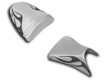 Load image into Gallery viewer, Luimoto Flame Seat Covers Set Front &amp; Rear 11 Colors For Kawasaki ZX6R 2003-2004