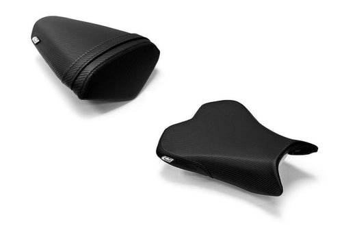 Luimoto Baseline Seat Covers Front & Rear Carbon Vinyl For Kawasaki ZX10R 08-10