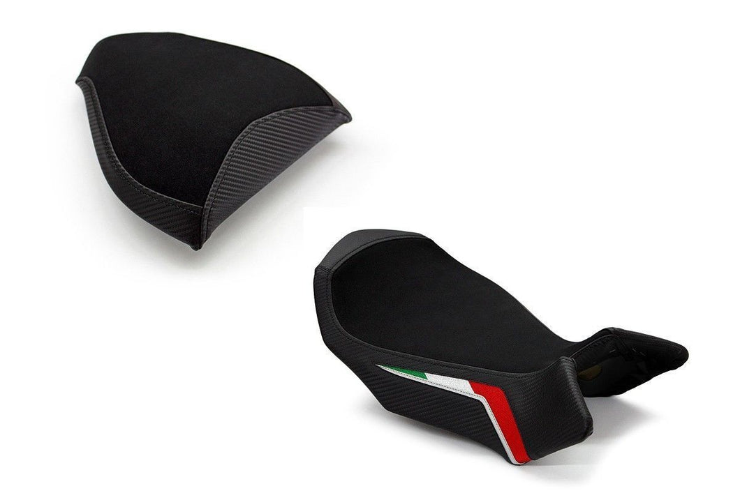 Luimoto Team Italia Suede Seat Cover Set For MV Agusta Brutale 750 910R 1078RR