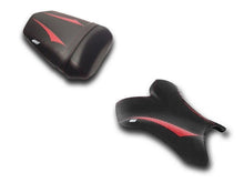 Load image into Gallery viewer, Luimoto Raven Edition seat covers front and rear for Yamaha R1 2004-2006 — Euro Motards