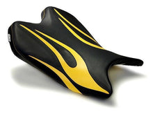 Load image into Gallery viewer, Luimoto Flame Edition rider seat cover for Yamaha R6 2008-2016 — Euro Motards