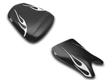 Load image into Gallery viewer, Luimoto Flame Edition seat covers front and rear for Yamaha R6 2003-2005 — Euro Motards