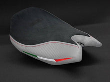 Load image into Gallery viewer, Luimoto Suede Seat Cover White Fits Comfort Seat Only For Ducati 1199 Panigale