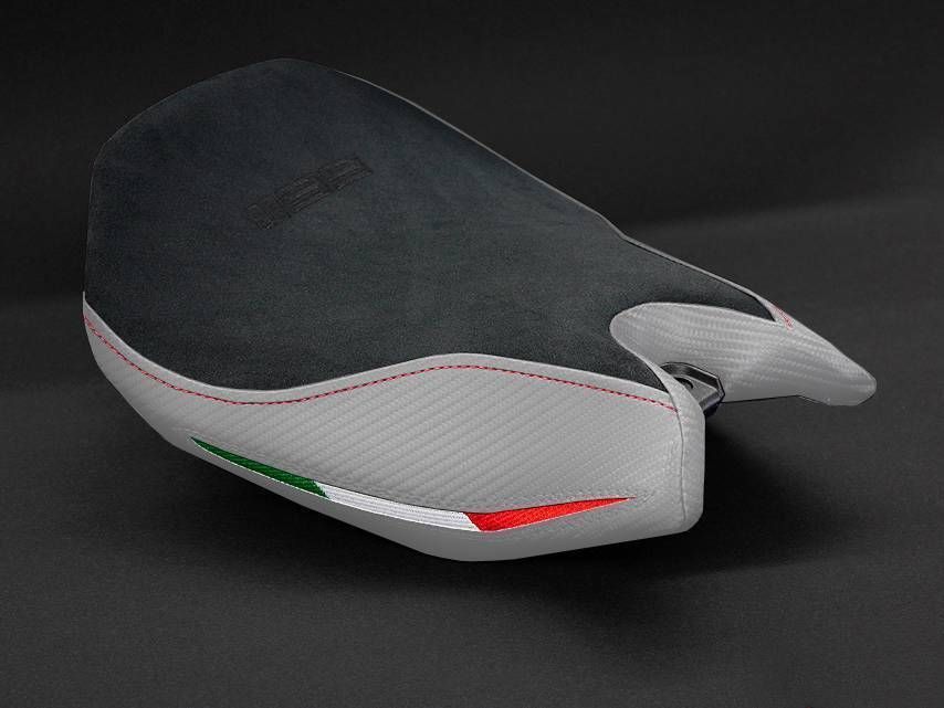 Luimoto Suede Seat Cover White Fits Comfort Seat Only For Ducati 1199 Panigale