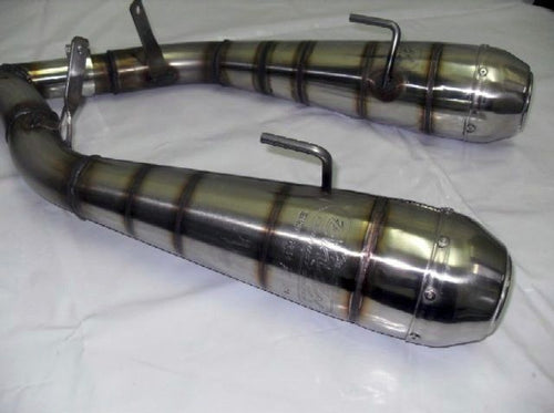 Aprilia SL 750 Shiver GT i.e. 2007-2013 Endy Exhaust Dual Silencers GP Hurricane