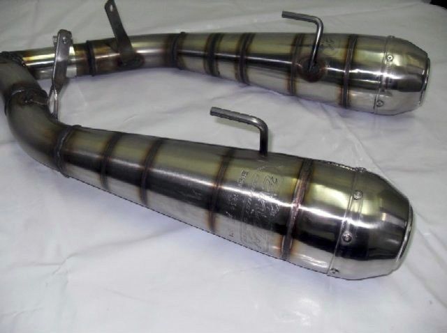 Aprilia SL 750 Shiver GT i.e. 2007-2013 Endy Exhaust Dual Silencers GP Hurricane
