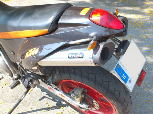 KTM Duke 620 - 640 2000-2006 Endy Exhaust Dual Silencers XR-3 Slip-On